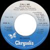 7-дюймовая пластинка BLONDIE  Call Me CHS2414 Chrysalis 1980 Канада Рок Б/у