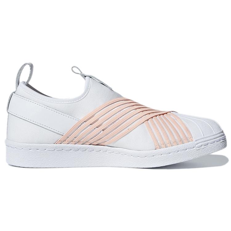 Adidas Superstar Slip On White Orange Women's D96704
