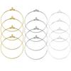 30pcs/Lot 30-40mm Big Round Hoops Earrings Dangle Clasp Ear Wires Hooks DIY Circle Earring Findings Jewelry Making Accessories
