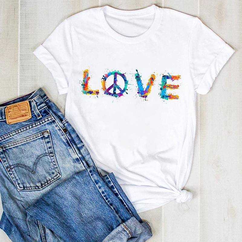 Womens Tshirt Summer Butterfly Cute Fashion 90S Print Ladies Tee Female Top Shirt Clothes Graphic Lady Tops Clothing