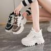 Versatile Platform Dad Shoes Women's Feet Small Height-increasing Shoes 2025 New Spring and Autumn Muffin Casual Sports Shoes
