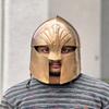 Ручная работа Латунный Шлем Эльфийского Воина Фэнтези LARP Средневековый Косплей