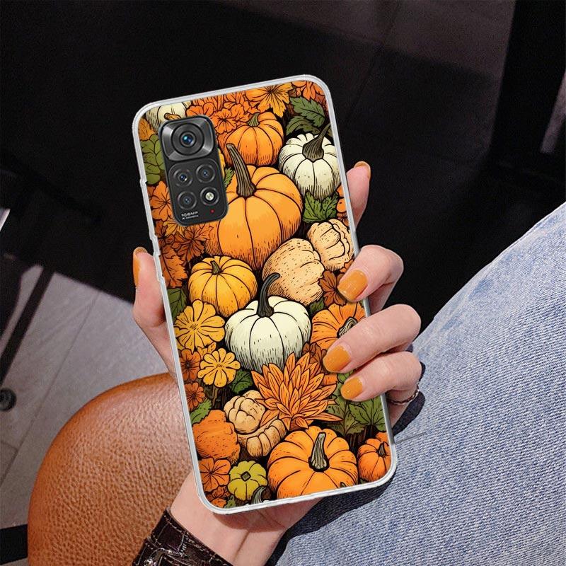 Pumpkin Happy Fall Autumn Phone Case For Xiaomi Redmi Note 15 14 13 12S 12 11 Pro Plus 14S 11S 11E 10 10S 11T 5G Personalized Co