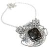 Larvikite Stone Handmade 925 Sterling Silver Jewelry Necklace 18" I6g18