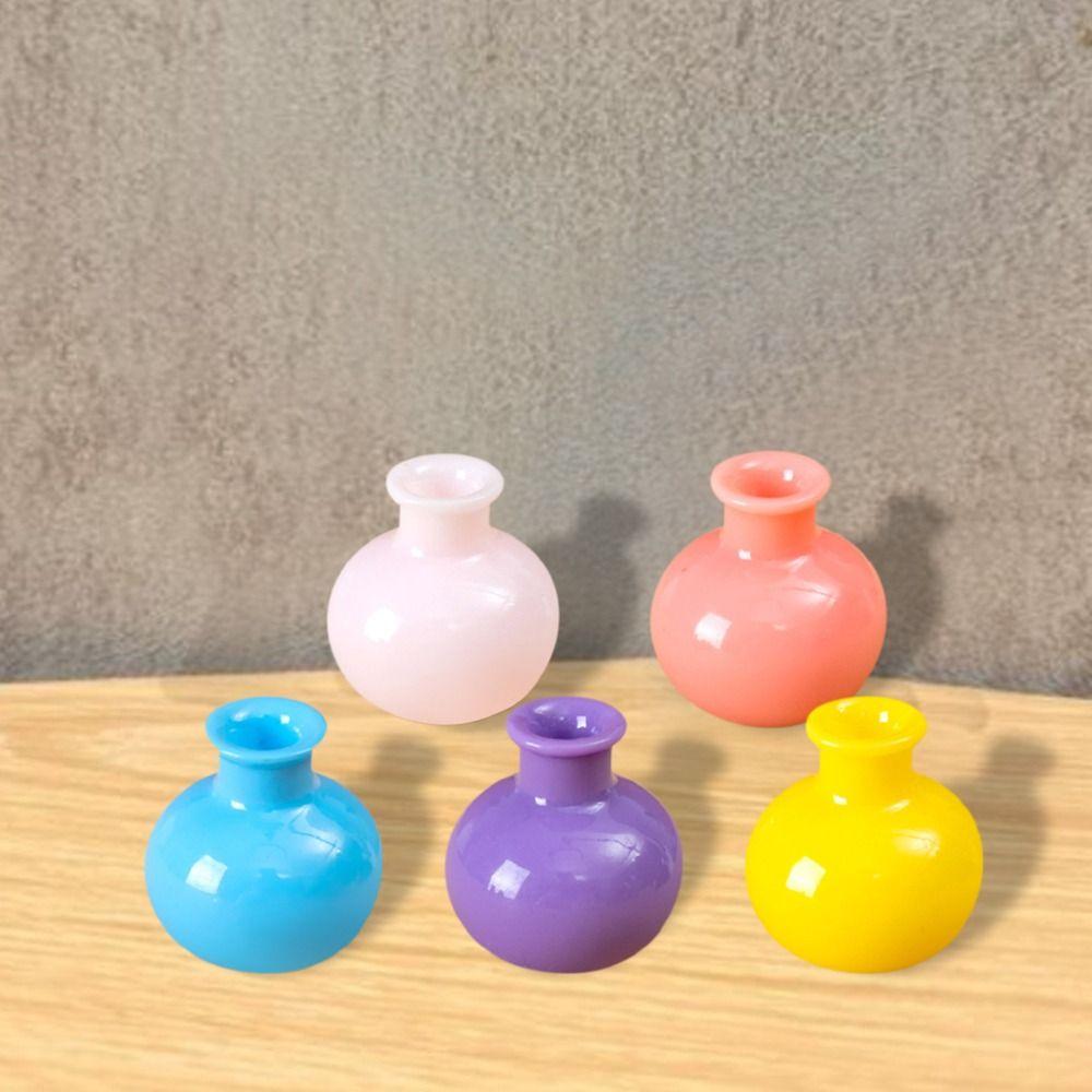 DIY Украшение Ваза Имитация Цвет Миниатюрные Фигурки Милая Маленькая Ваза