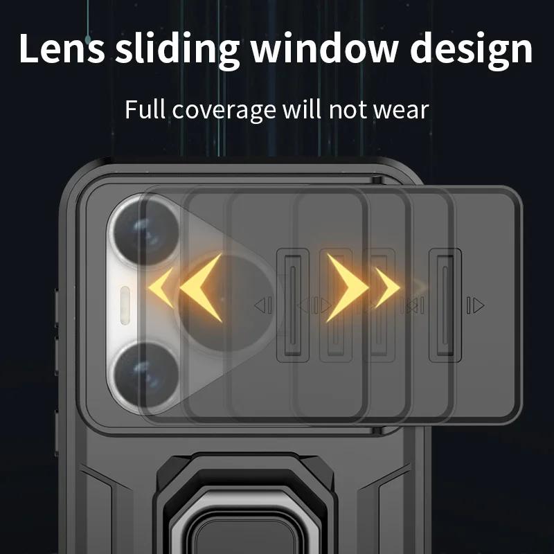Новый бронированный противоударный чехол для Huawei Pura 70 Ultra P70 Pro защитный чехол кольцо магнитный держатель Shell Coque Fundas Capa