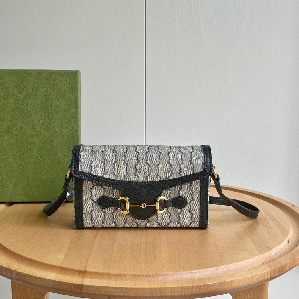 2024 Ретро 1955 Horsebit Цветочная Коробка Сумка: Женская сумка через плечо и через плечо