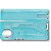 Victorinox SwissCard Nail Care Ice Blue Transparent Glass Nail File with Scissors 13 Functions Compact Emergency Tool