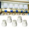 5 Pcs Radiator Valve Caps Rotating Replacement Durable Stable Performance PP Accessories