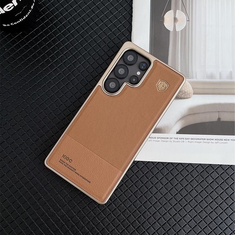 Чехол KIGC серии Ultimate Perfection для Samsung Galaxy S23 S24 S25 Ultra Plus, задняя крышка из матовой кожи