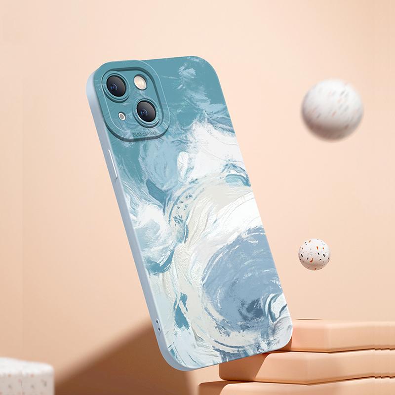 Чехол-акварель для Samsung Galaxy A16 5G A35 A55 A34 A54 A33 A53 S25 S24 S23 S22 Ultra S21 Plus FE Мягкий силиконовый чехол