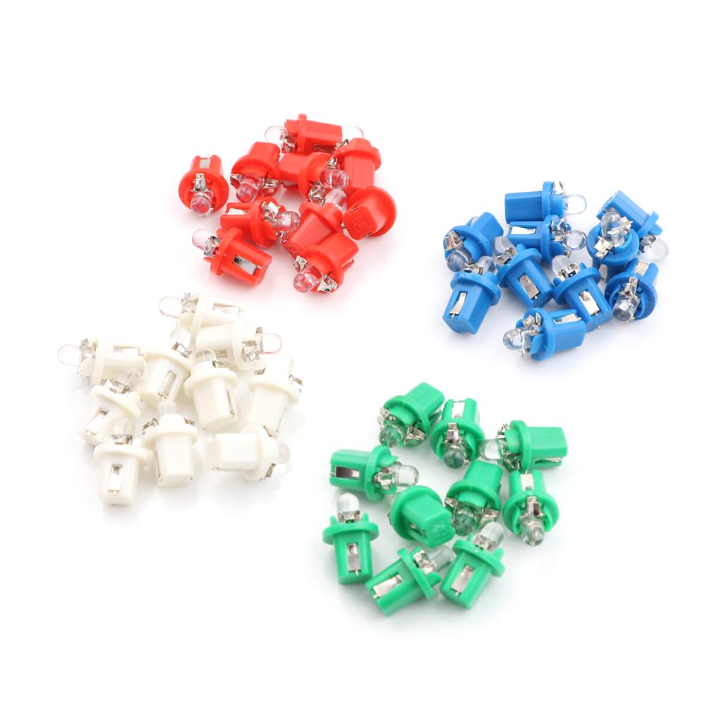 New 10x AMPOULE LED COMPTEUR TABLEAU DE BORD B8-5D B8.5D T5 Support BLANC TUNING 12V