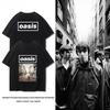 2024 Oasis Rock Band Short Sleeve Men's and Women's Summer Cotton Short Sleeve Top British Rock Vintage Trend Cotton Half Sleeve