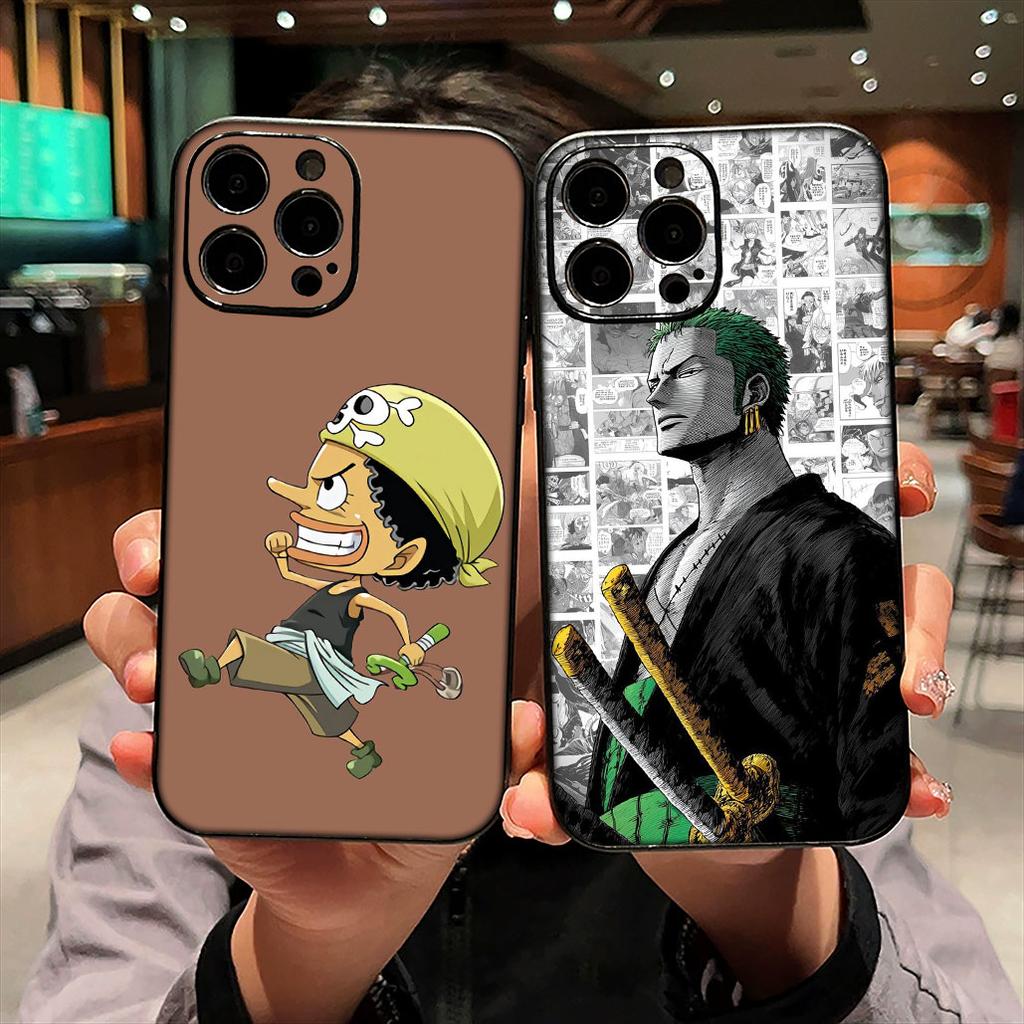 for Apple iPhone 17 16 15 11 Pro XS Max XR 6 7 8 Plus + SE 2020 5 16E Phone Cover Case Sanji ONE PIECE Zoro Luffy Poster