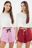 2 Pack Women's Fashion Cotton Pajamas Set