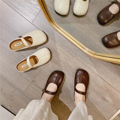 Туфли Мэри Джейн мягкая подошва не устают ноги женская обувь сумка голова полушлепанцы женская летняя одежда новые с юбкой ленивые сандалии