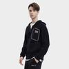 Fila X MAGIC STICK 2023 Осень Новая Толстовка с капюшоном Модная Повседневная Трикотажная с длинным рукавом Топ Мужские топы Черный F11M339501FBK
