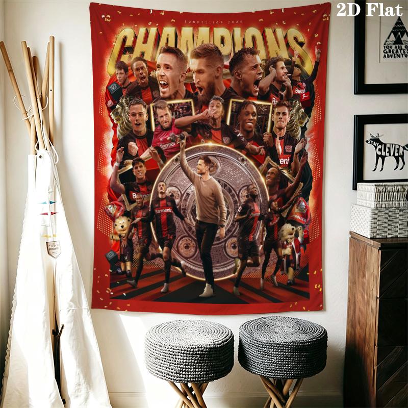 Bayer 04 Leverkusen Wall Tapestry Aesthetic Wall Hanging Printed Fabric Blanket Decorative Tapestries for Bedroom Living Room Home Decor