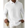 Men's Sweatshirts Spring/Autumn Polo Shirts Textured Men's Sports Polo Shirts