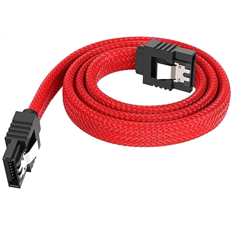 Sata 3.0 Iii Sata3 7-контактный кабель для передачи данных 6 Гбит/с Кабели для SSD HDD Жесткий диск Шнур Линия с нейлоновой премиальной оплеткой