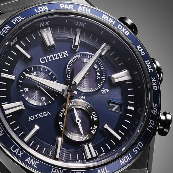 Citizen CB5967-66L ( Часы ATTESA ACT Line Black Titanium Series с питанием от солнечной батареи Eco-Drive с радиоуправлением Direct Flight)