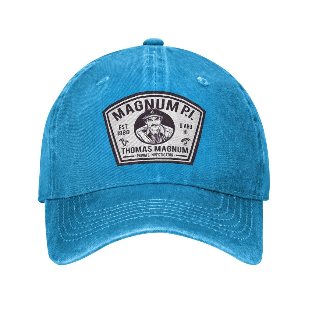 Magnum-PI Shield TV Series Baseball Caps Casual Distressed Washed Thomas Magnum Sun Cap Unisex Outdoor Workouts Adjustable Hat
