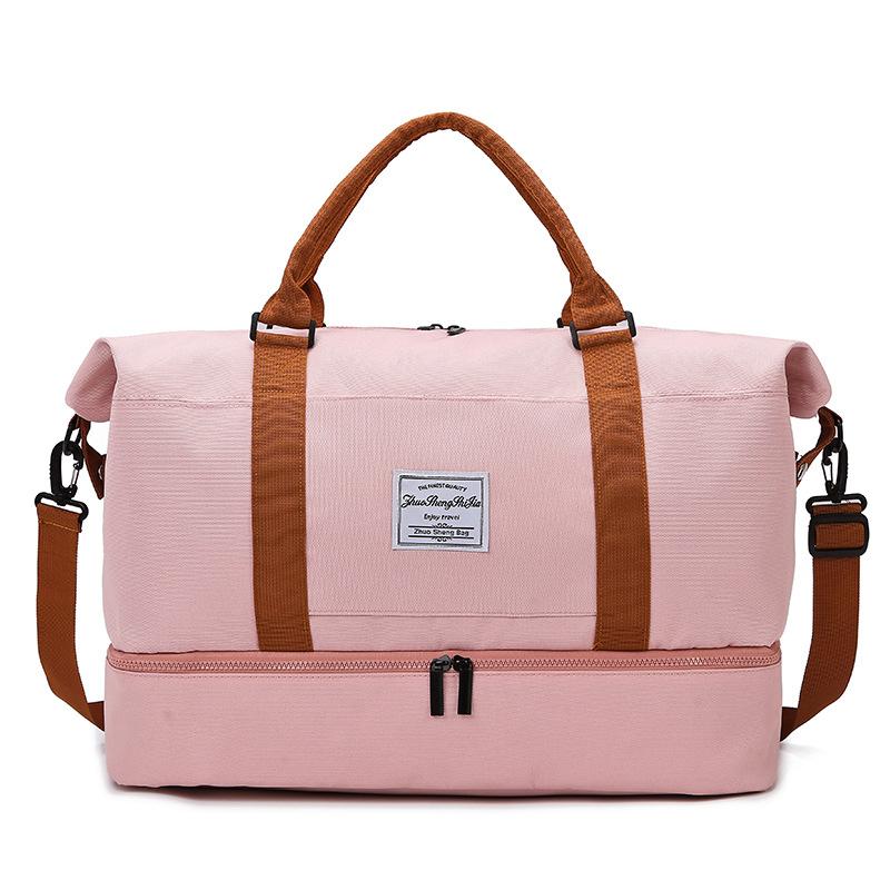 Fashion Contrast Storage Bag Simple Large Capacity Business Travel Bag Wet and Dry Separate Shoe Warehouse Gym Bag