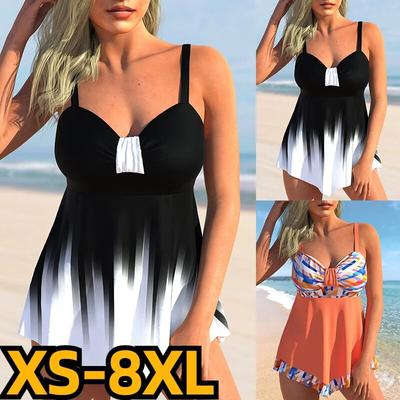 2024 женский комплект из двух предметов, купальники, женский купальник-бикини, купальный костюм с принтом, сексуальное монокини, летняя пляжная одежда с высокой талией, танкини