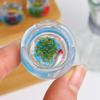 Mini Fish Tank Keychain with Koi and Aquatic Plants Micro Landscape Decoration Toy