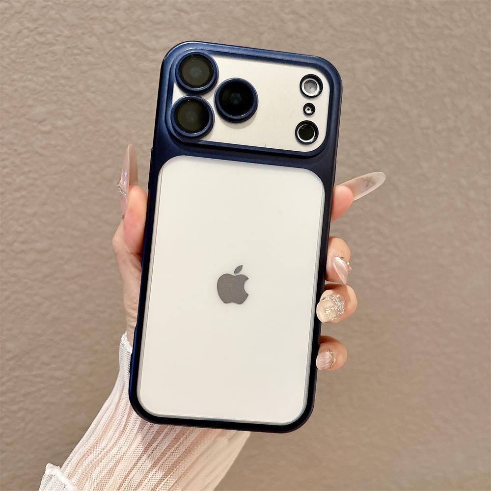 Роскошный Матовый Электроокрашенный Чехол Для Телефона Для iPhone 17 Pro Air 11 12 13 14 15 Plus 16 TPU Мягкий Полупрозрачный Меняющий Цвет 17 Pro Max Чехол