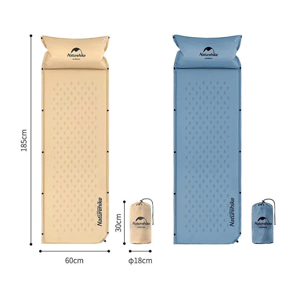 Naturehike Home Camping Outdoor Automatic Inflatable Air Camping High Resilience Foam Multiple Hardness Links 190T Polyester Composite PVC Easy To for