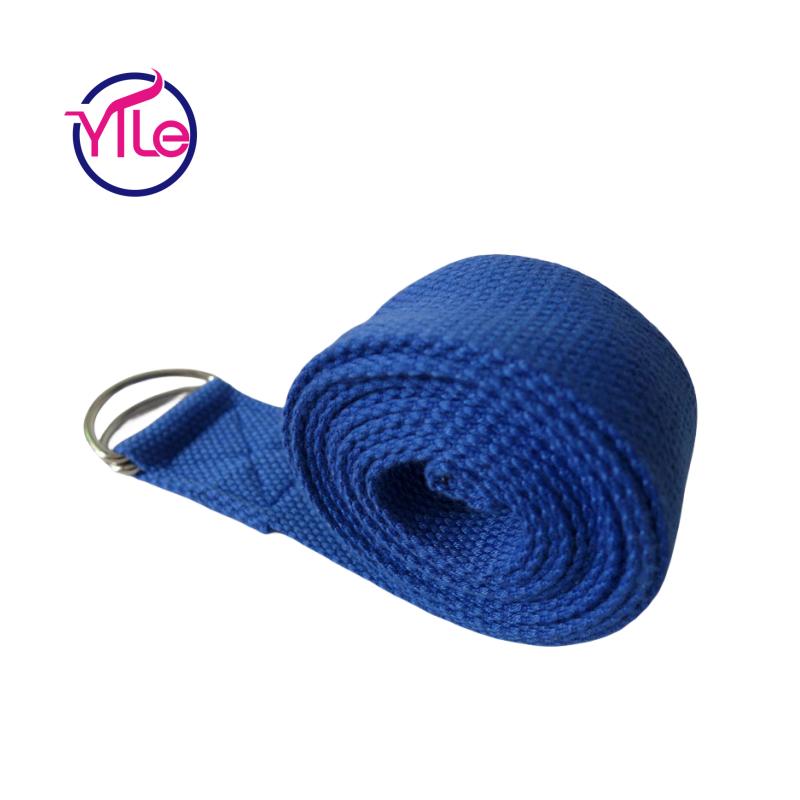 Customized Hot Sell Yoga Stretch Band Cheap Yoga Stretching Strap Belt with D Ring Buckle