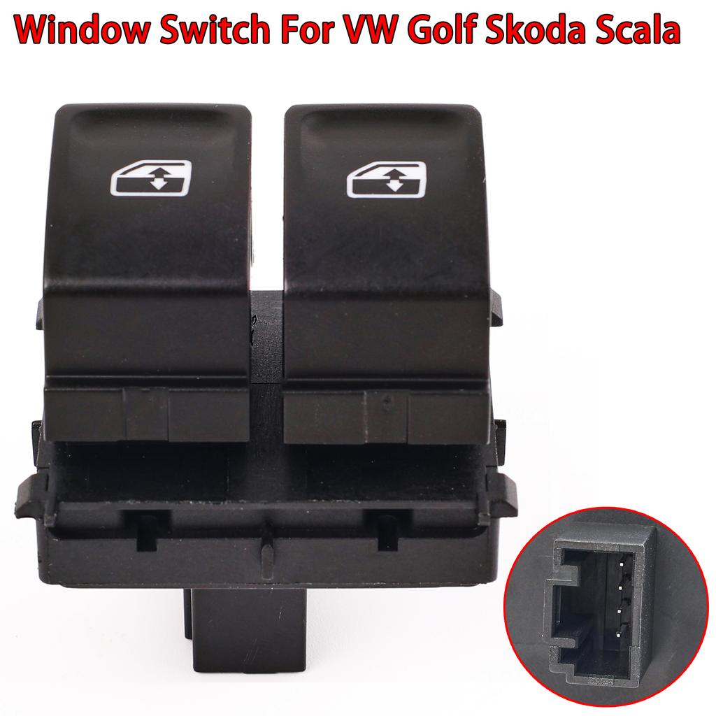 Car Power Window Switch Control Button For Skoda Scala VW Passat B6 Touran Eos GIT Golf Mk7 Cafter Campmob 5G0959858D 5G0959858E