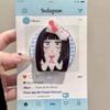Мультяшный щенок Cinnamoroll - подставка для телефона с поддержкой MagSafe и выдвижной подушкой безопасности