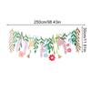 1Pc Flower Flag Pulling Ins Wreath Hanging Aesthetic Beauty Wildflower Wreath Fresh Window Display Garden Party Decorations