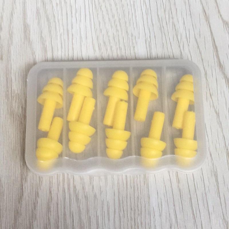 5 пар силиконовых беруш, звукоизоляционная защита для ушей, против шума, храпа, удобные беруши для сна, для снижения шума