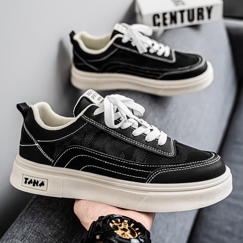 Модные летние мужские новые дышащие парусиновые туфли мужские трендовые универсальные на толстой подошве простые удобные спортивные повседневные кеды