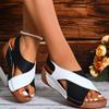 2024 Woman Sandals Summer New Platform Wedge Heels Shoes Leisure Beach Walking Shoes Rome Style Open Toe Female Sandalias Mujer