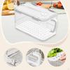 Fridge Storage Box with Drainage Locked Organizer Fresh Keeping Container for Dorm Restaurant