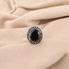 Genuine Black Onyx Gemstone 925 Solid Silver Jewelry Handmade Ring Gift For Her RR-62-21
