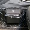 Car Trash Can with Press-to-Open Lid High-Strength Hook Easy Installation Small Hanging Trash