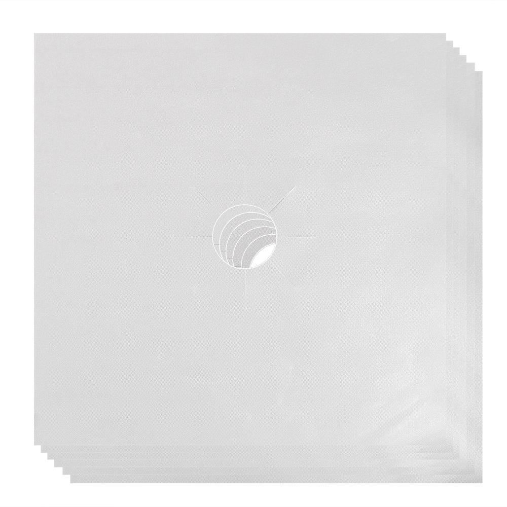 Подкладка для газовой горелки, коврик для домашней кухни, многоразовый защитный коврик для газовой плиты, 6 шт., 8 шт., стекловолокно, антипригарное покрытие