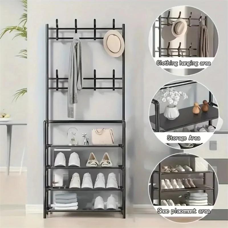 Shoe Multi-ayer Rack DIY Organizer Clothes Storage Load-bearing Organizer Hat Hanger Household Shoes Multifunctional Shoe Rack