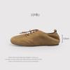 The First Layer Of Sheepskin European Retro Style Cross-Strap German Training Shoes Women'S Spring And Summer Soft-Soled Casual Shoes Are Versatile