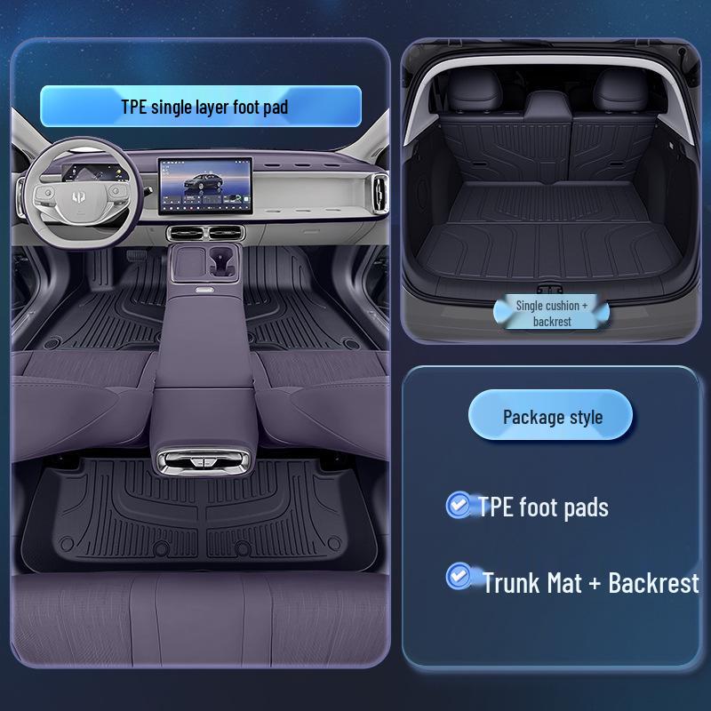 Коврики для пола Leapmotor B01 TPE2026: Индивидуальные аксессуары: коврики для салона пятиместного автомобиля