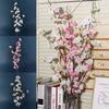 Colorful Flower Arrangement Cherry Blossom Branch Silk Handmade Artificial Cherry Blossom Floral Art Flexible Living Room