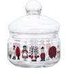 Aderia (ADERIA) [Aderia Retro Bonbon Container 360 Fairy Tale Design In a Gift Box, Made In Japan, 1920] Storage Container, Showa Era Retro Glass Cani
