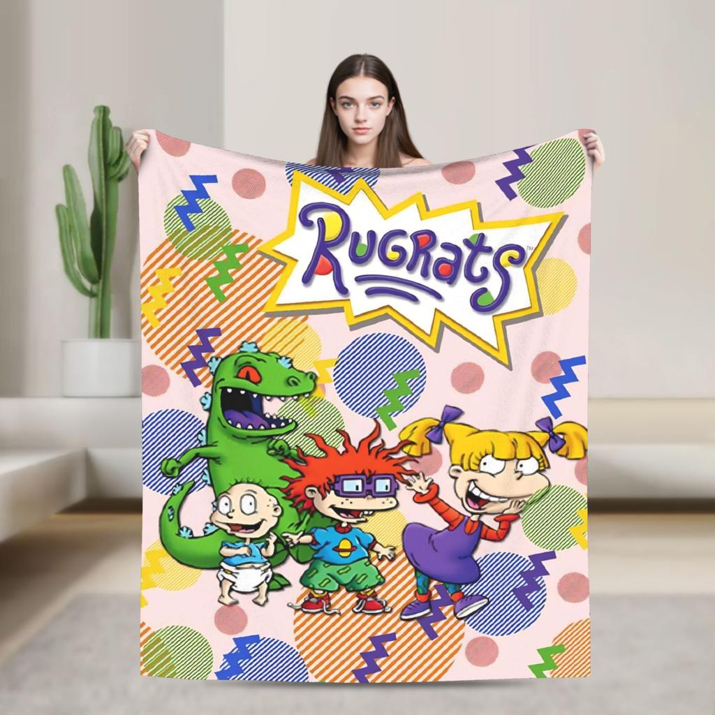 Rugrats Chuckie Finster Blanket Travel Flannel Throw Blanket For Outdoor Super Warm Custom Quality Bedspread Birthday Present