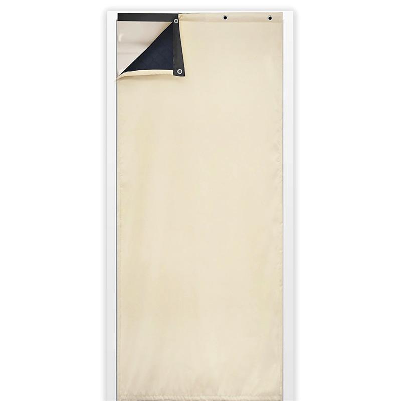 1PC Sound Insulation Door Curtain Thickened Quilted Heavy Duty Self-Adhesive Blackout Coldproof