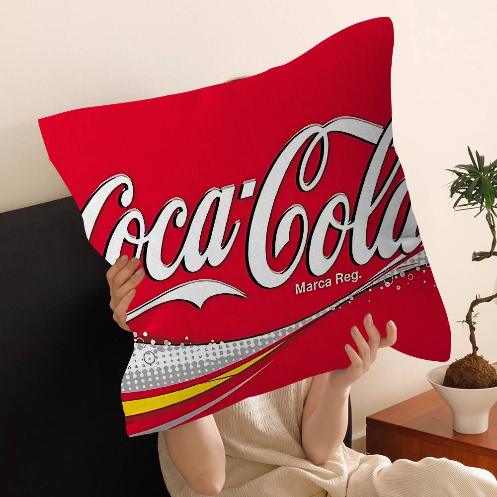 Подушка C-Coca C-Cola Подушка с аниме Подушка для дивана-кровати Наволочка для изголовья Подушка-чехол 45X45 см Мода